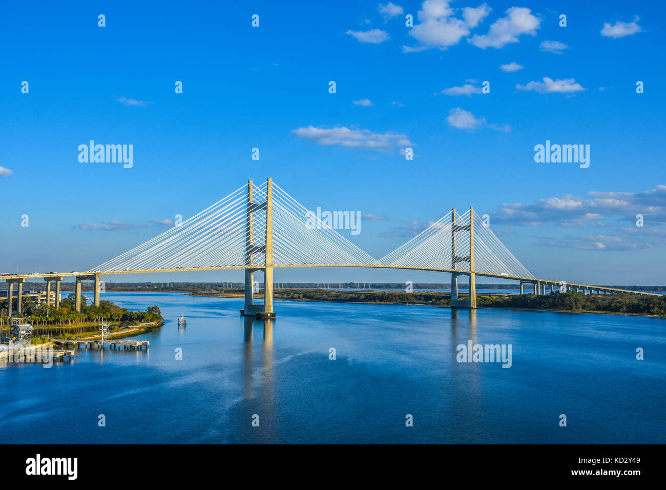 Dames Point bridge at sunset Stock Photo Alamy