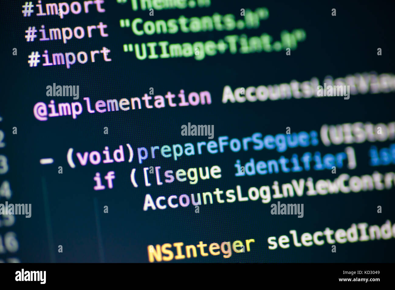 Computer code on the screen Stock Photo - Alamy