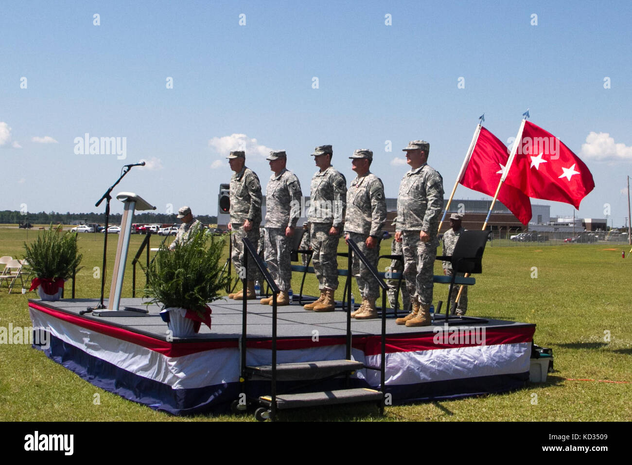 The official party, led by U.S. Army Maj. Gen. Robert E. Livingston, Jr ...