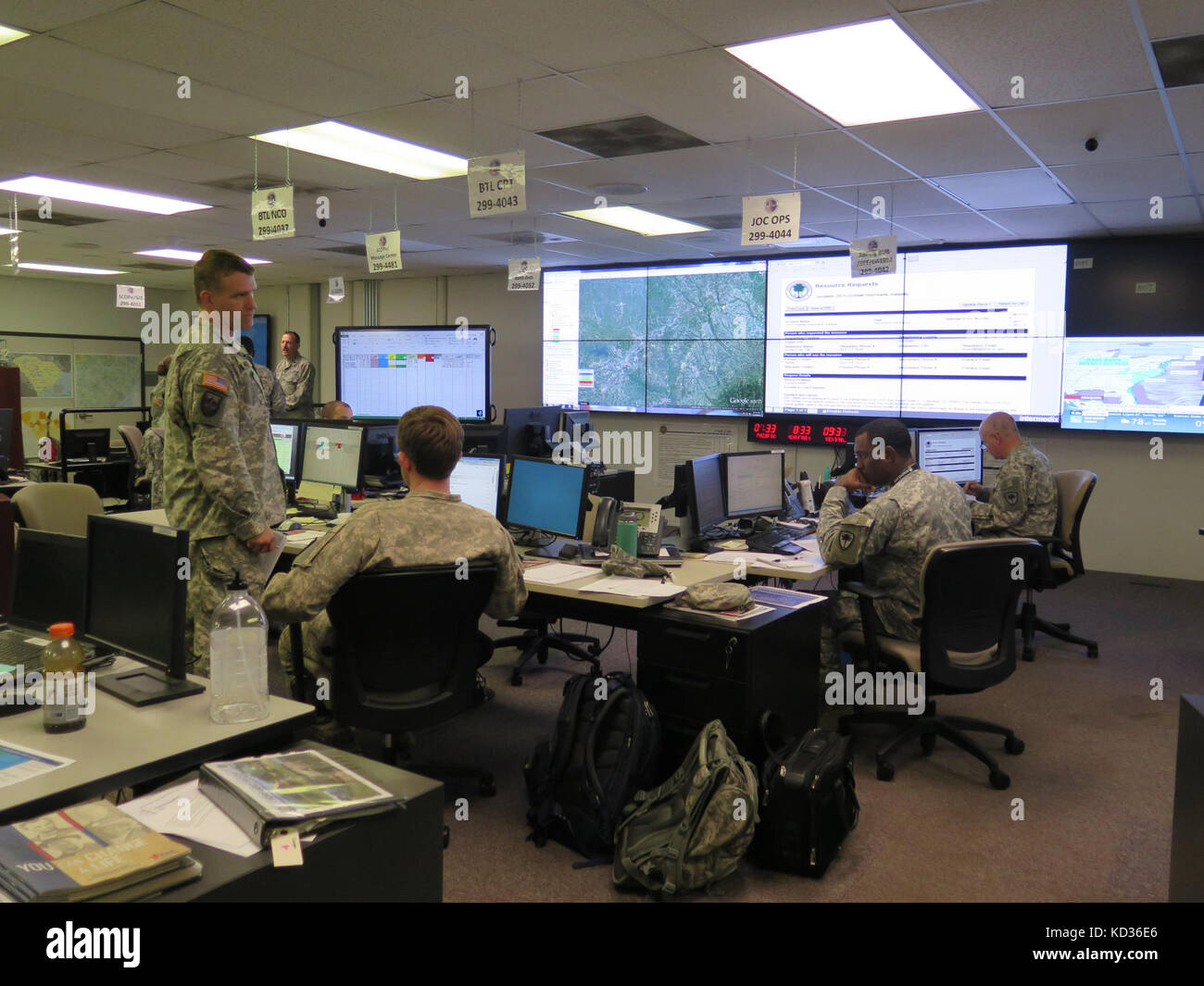U.S. Soldiers in the South Carolina National Guard support flood