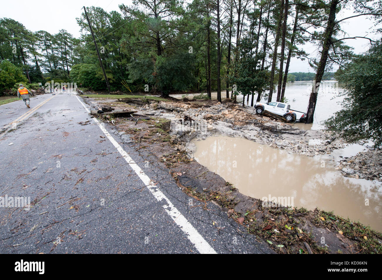 Flood damage done to the Forest Acres community, Columbia, S.C., Oct. 5