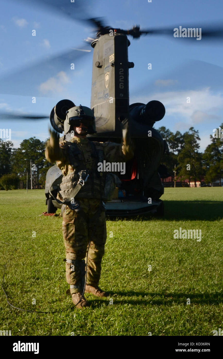 U.S. Army Spc. Ira Duville, a maintainer and crew chief with the South