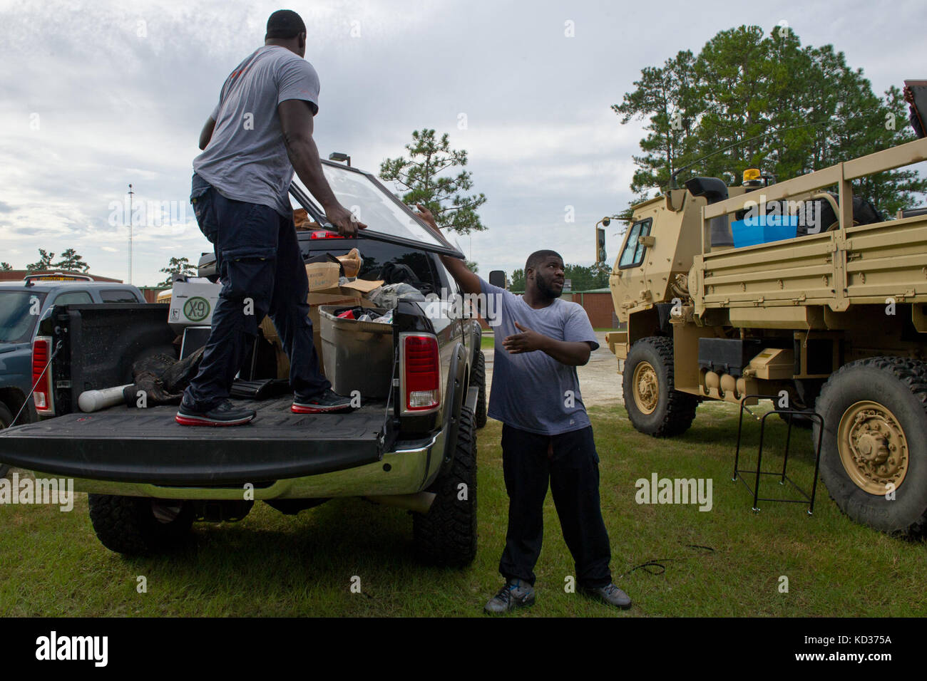 U.S. Soldiers with the 1053rd Transportation Company, South Carolina