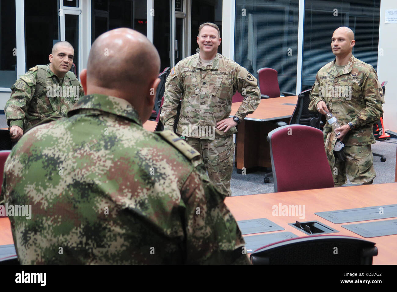 Colombian Army engineers tour the South Carolina State Emergency