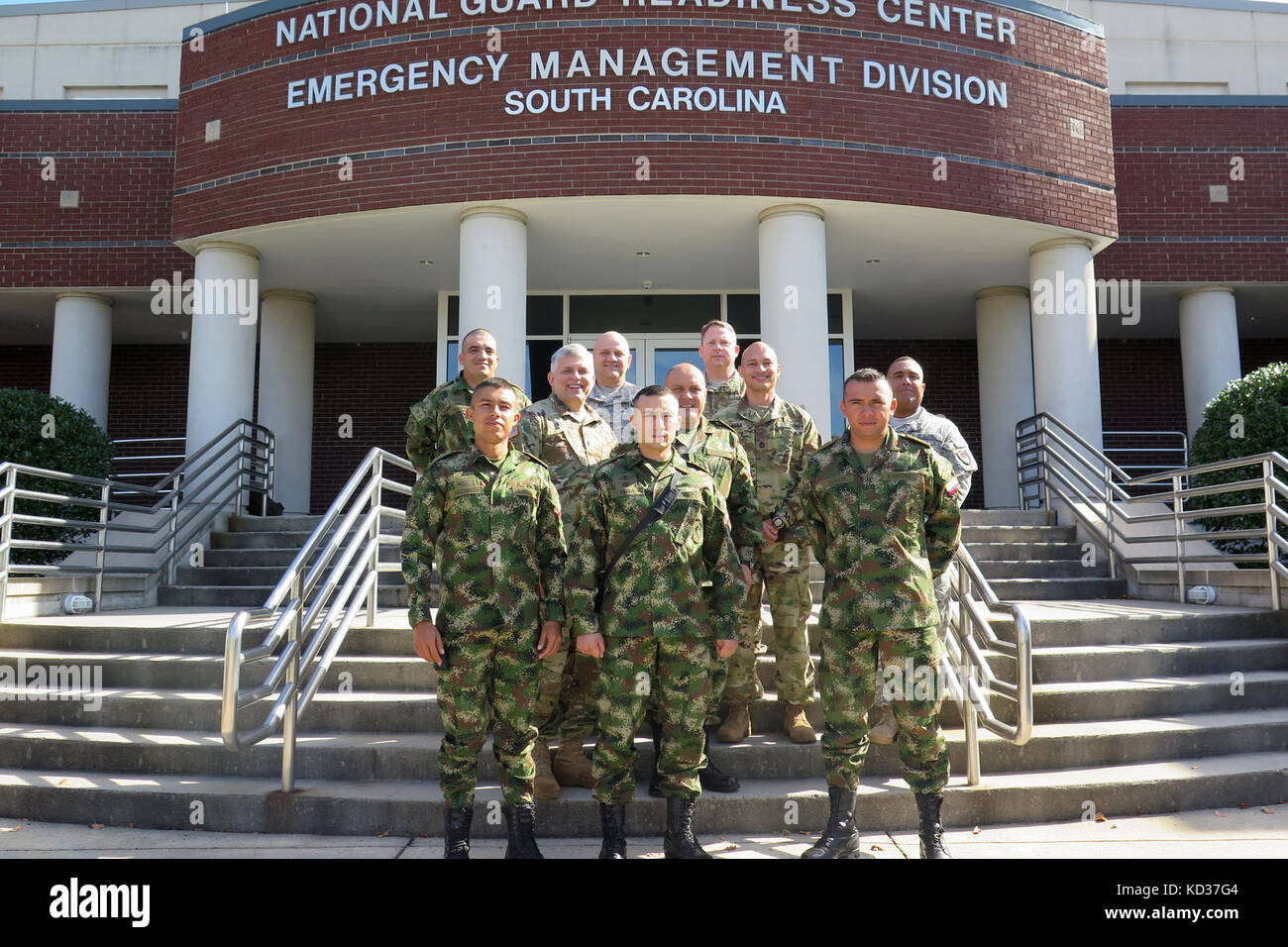 Colombian Army engineers tour the South Carolina State Emergency