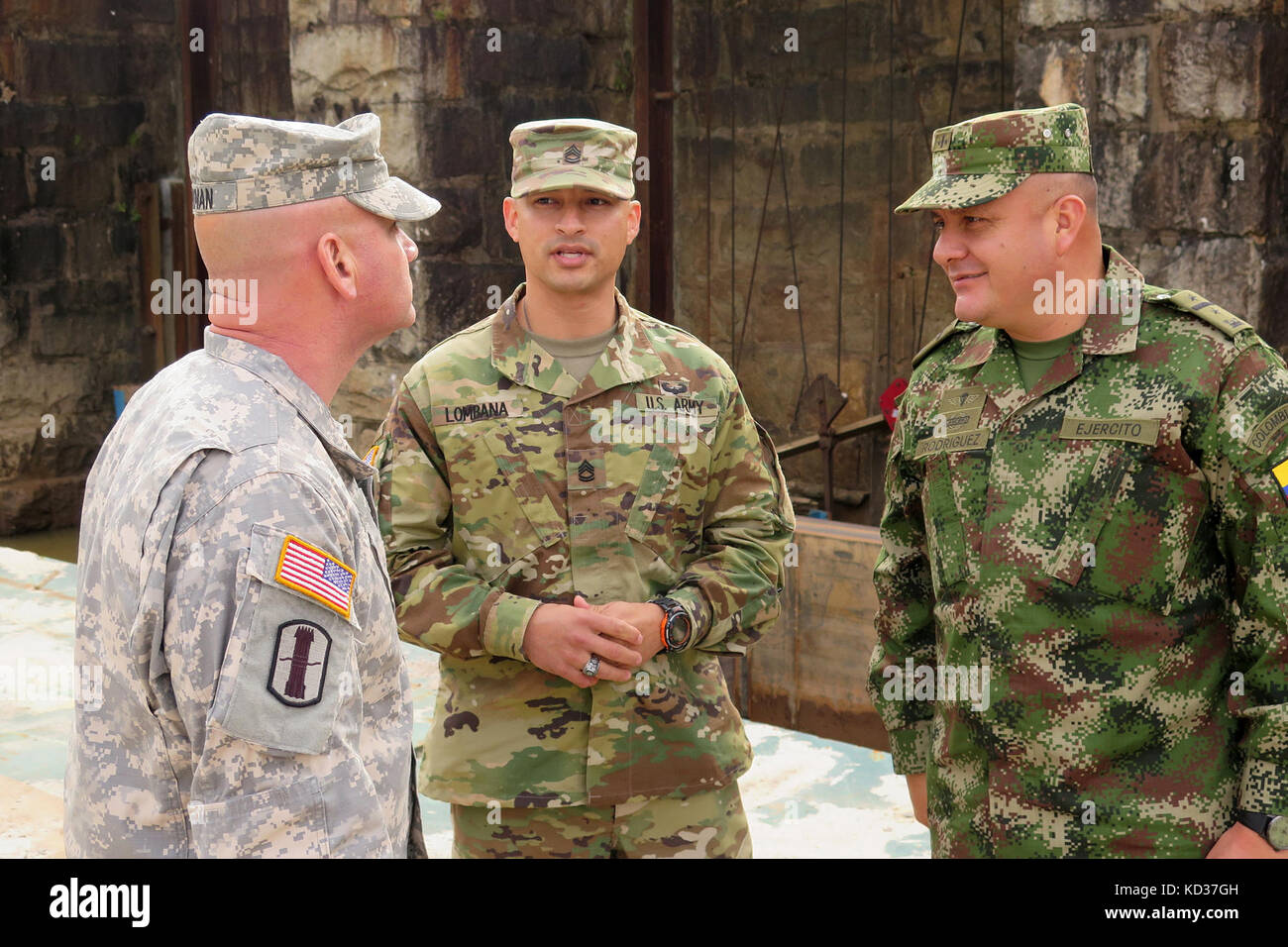 U S Army Lt Col Christopher Hyman left Executive Officer With 