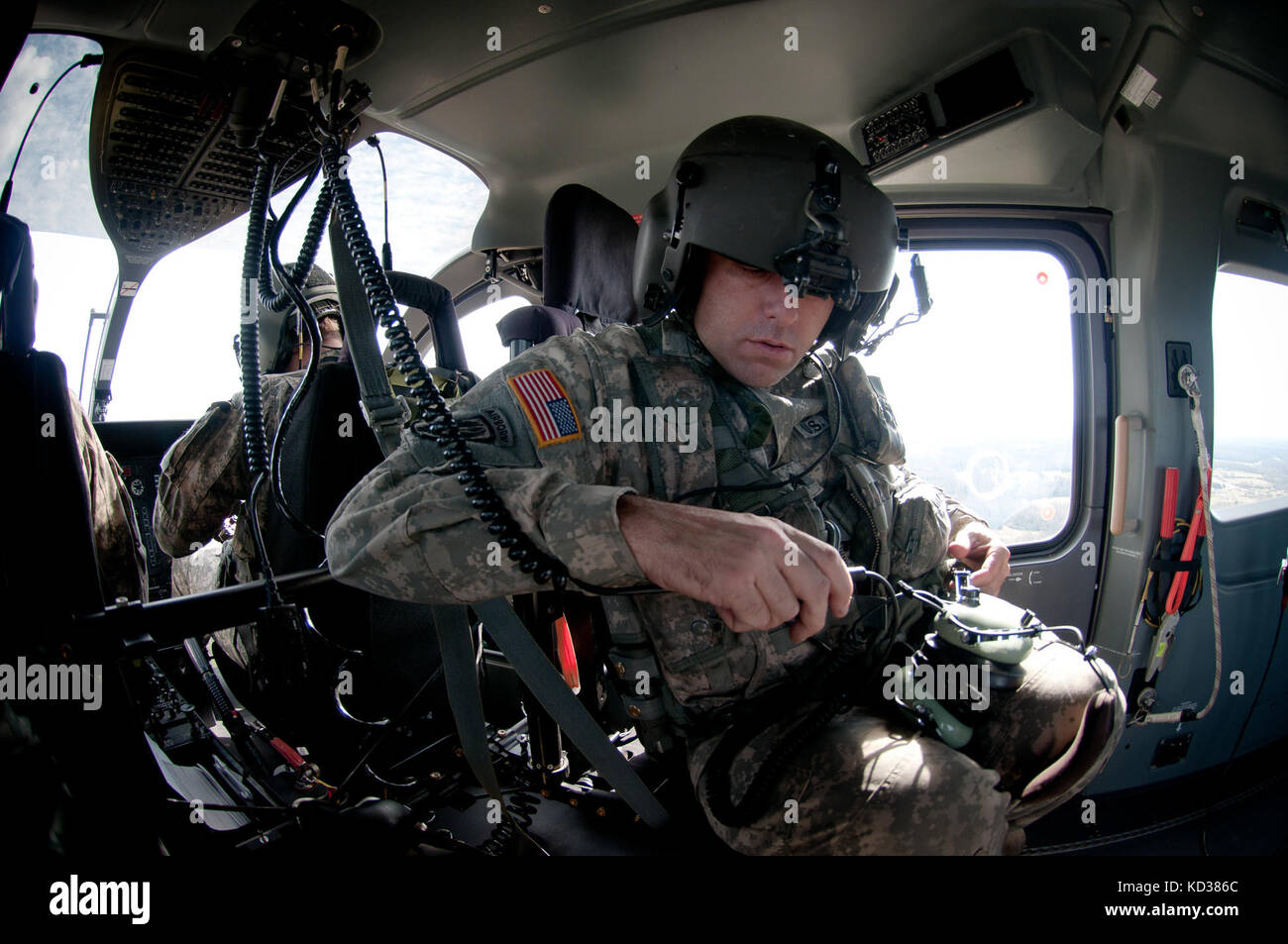 U.S. Army Cpt. Jon Strickland, Warrant Officer Eric Ponder, and Staff