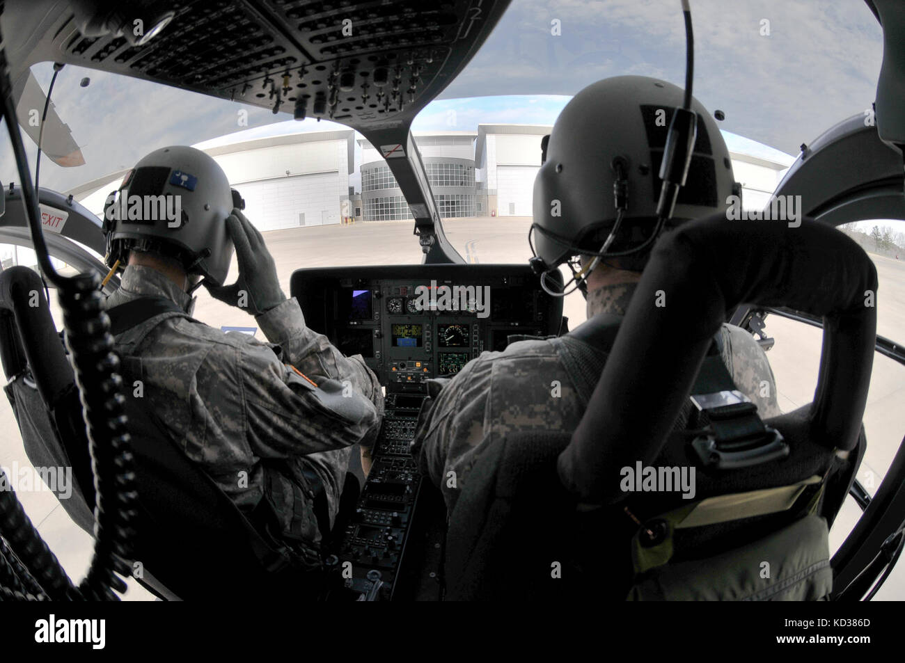 U.S. Army Cpt. Jon Strickland, Warrant Officer Eric Ponder, and Staff