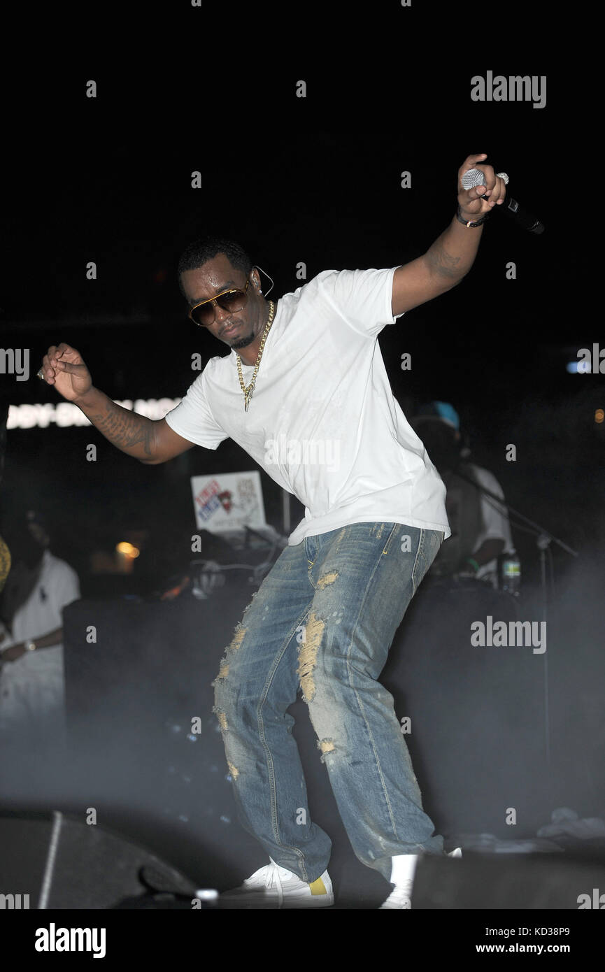 SMG Sean Diddy Combs Concert Marlins 072410 13.JPG  NEW YORK POST OUT  MIAMI - JULY 24:   In an effort to get the young, hip crowd into seats at Sun Life Stadium, the Florida Marlins have invited Sean “Diddy’’ Combs to throw out the first pitch and than to perform after their game on Saturday when the first place Atlanta Braves play against the Florida Marlins at the Sun Life Stadium.  Joining Diddy at the Marlins’ concert will be his new group, Dirty Money, a duo that includes ex-Danity Kane member Dawn Richard and singer Kaleena Harper. The group is also featured on Diddy’s upcoming album.   Stock Photo
