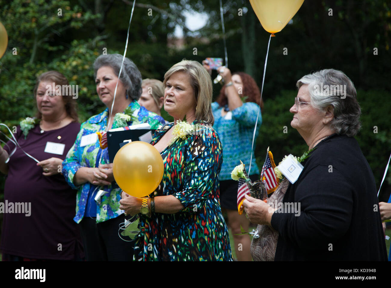 Gold Star Mothers and Families were honored during a gathering at the S.C. Governor’s Mansion Complex, Sept. 26, 2015. U.S. Army Brig. Gen. Roy V. McCarty, deputy adjutant general for the S. C. National Guard, served as guest speaker for the event, which was organized by the Survivor Outreach Services of the South Carolina National Guard and Ft. Jackson. Stock Photo