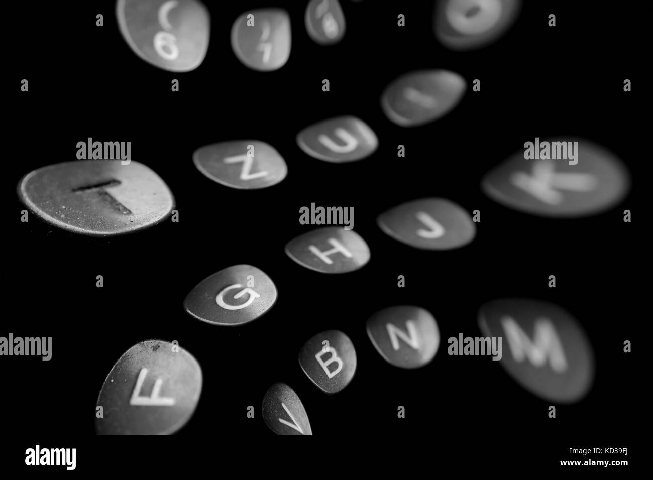 Background in the style of pouring letters Stock Photo - Alamy