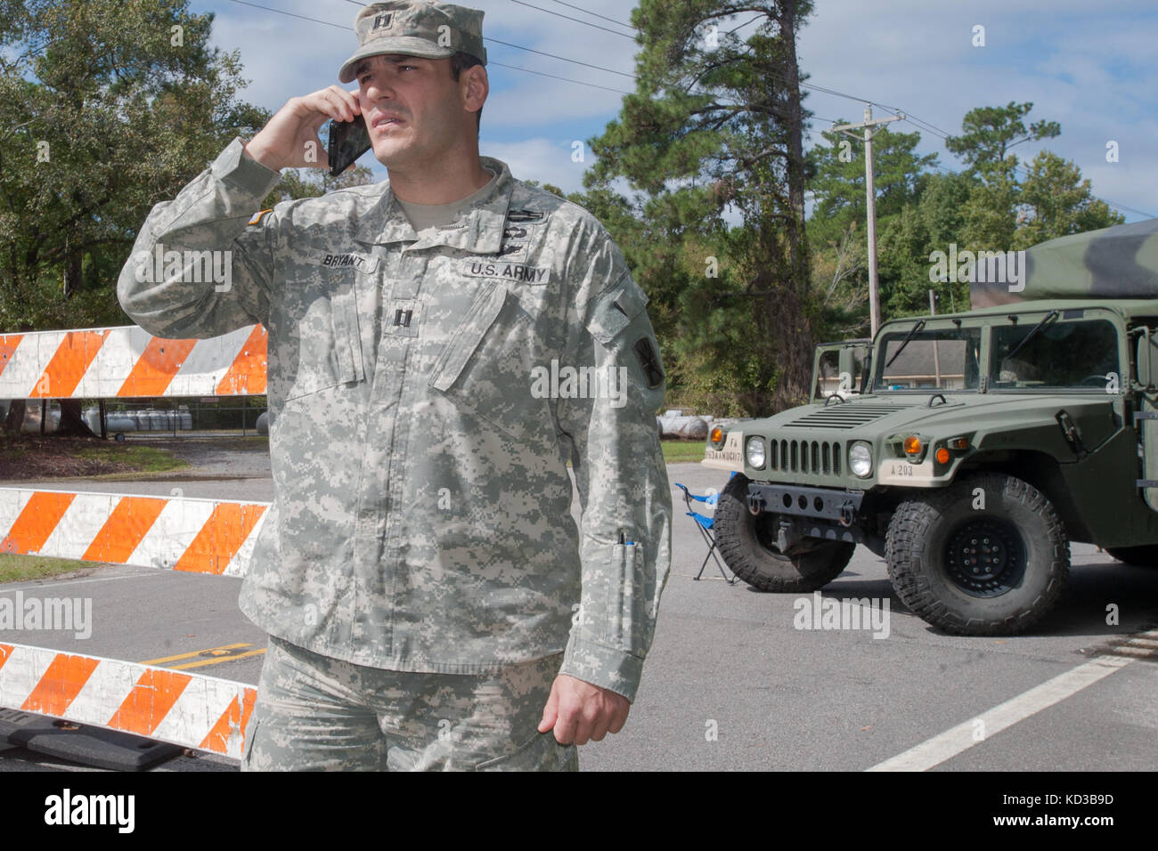 U.S. Army Cpt. John Bryant, commander, Delta Co. 1-118th Infantry, S.C ...