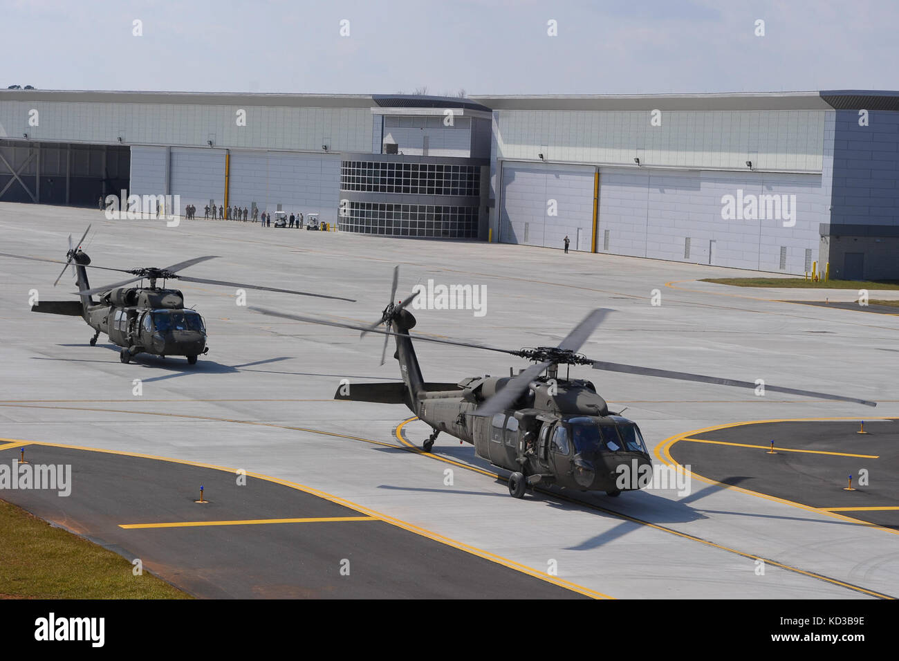 Aerial view of the South Carolina Army Aviation Support Facility at