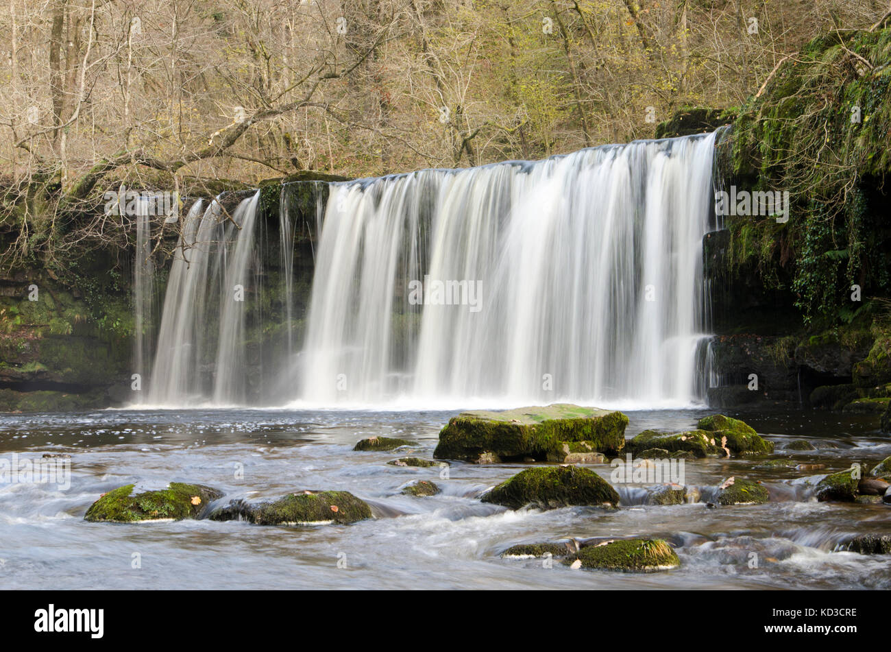 waling trails in Brecon Beacons waterfall country Stock Photo - Alamy