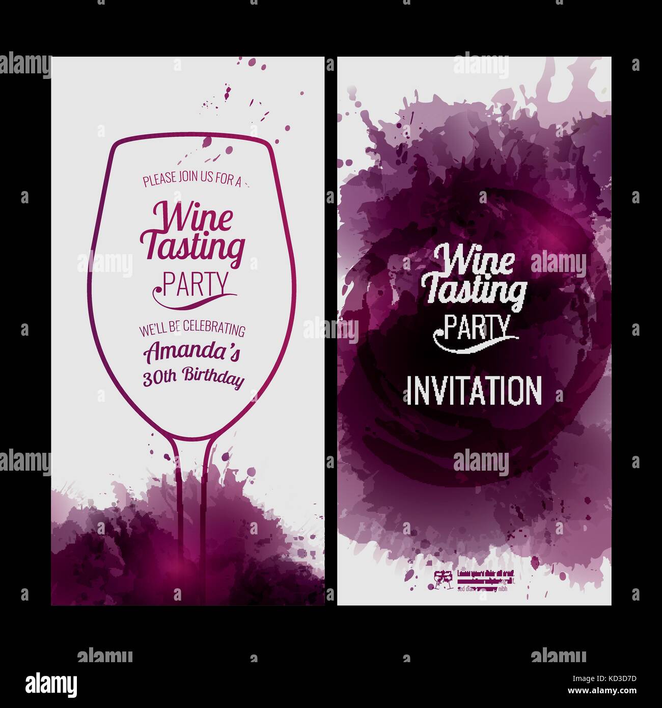 Artistic invitation design Stock Vector Images - Alamy