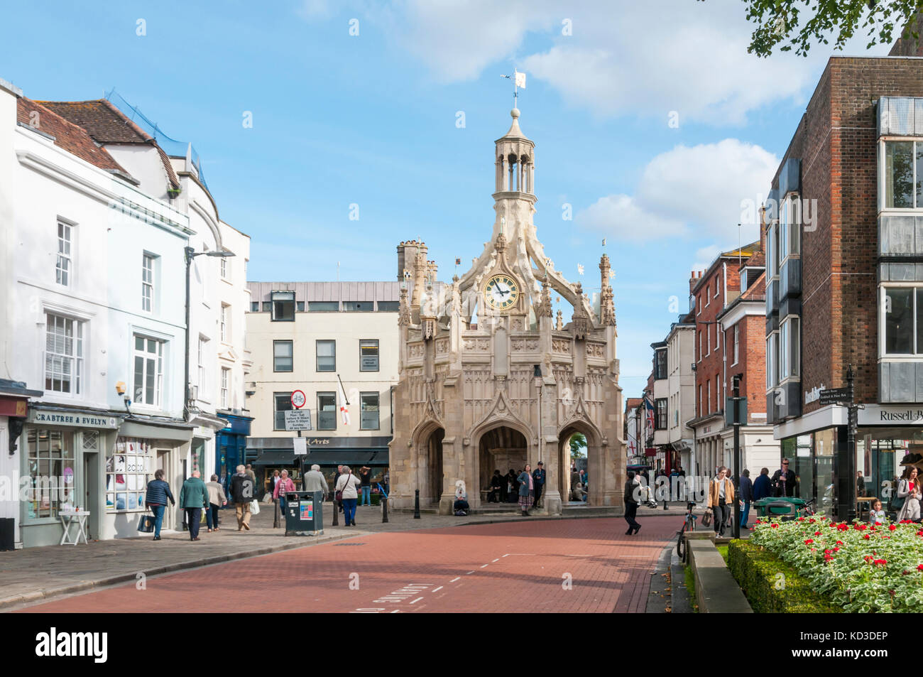 The covered market cross in Chichester, West Sussex. Stock Photo