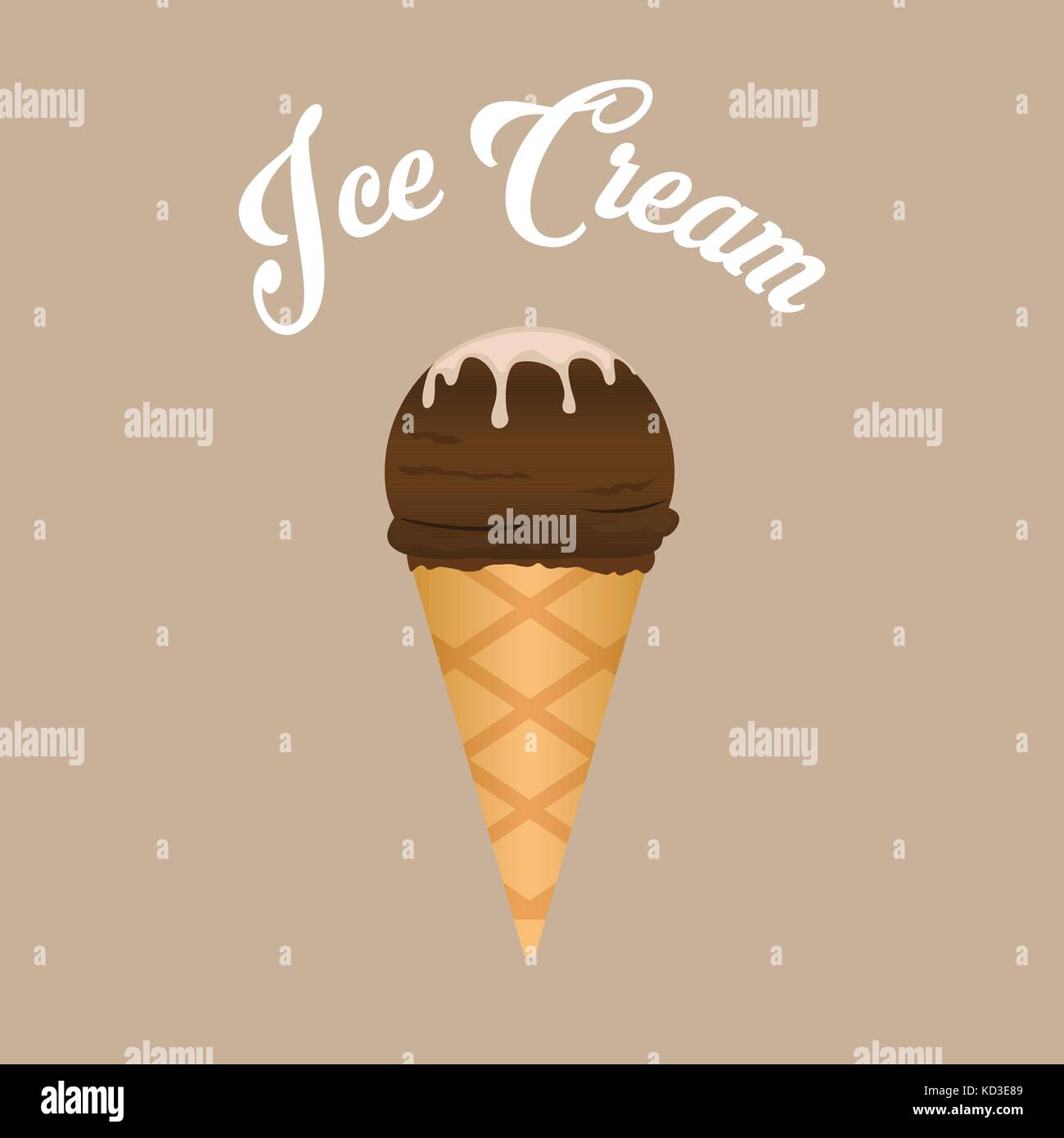 Ice cream. Vector illustration Stock Vector Image & Art - Alamy