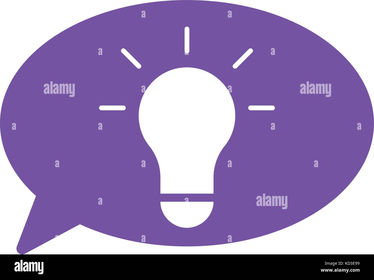 Lamp idea with bubble speech Stock Vector Image & Art Alamy