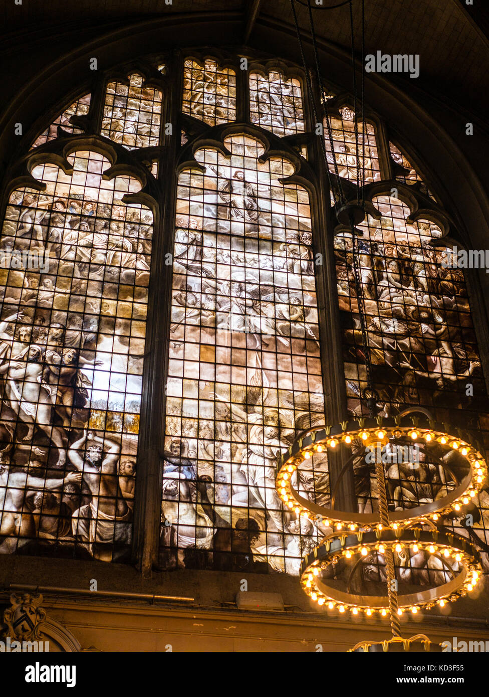 Stained glass Window, Chapel, Magdalen College, University of Oxford, Oxford, Oxfordshire