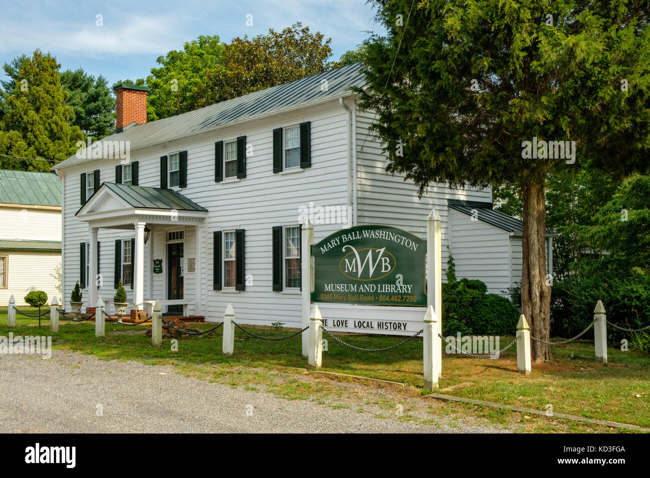 Lancaster House, Mary Ball Washington Museum & Library, 8346 Mary Ball