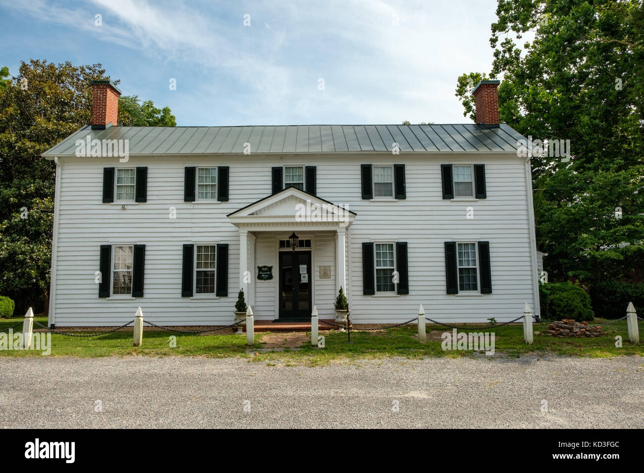 Lancaster House, Mary Ball Washington Museum & Library, 8346 Mary Ball Road, Lancaster, Virginia Stock Photo