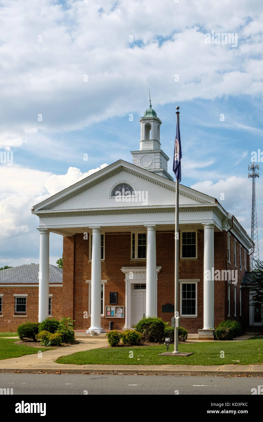 Lancaster County Courthouse, 8265 Mary Ball Road, Lancaster, Virginia Stock Photo