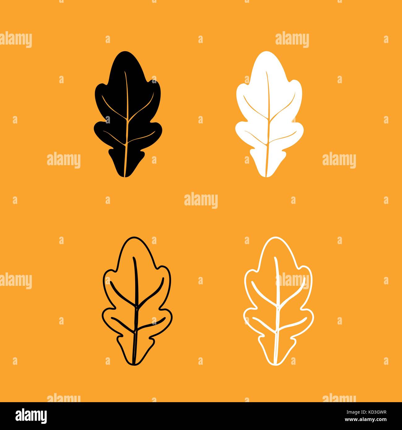 Oak about to leaf Stock Vector Images - Alamy