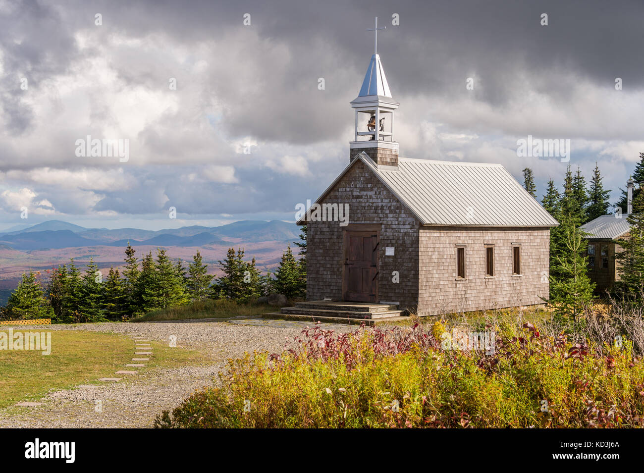 chapel at the top of Mont SaintJoseph, in Mont Megantic Park, Eastern