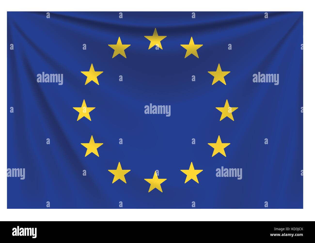 back flag eurounion Stock Vector