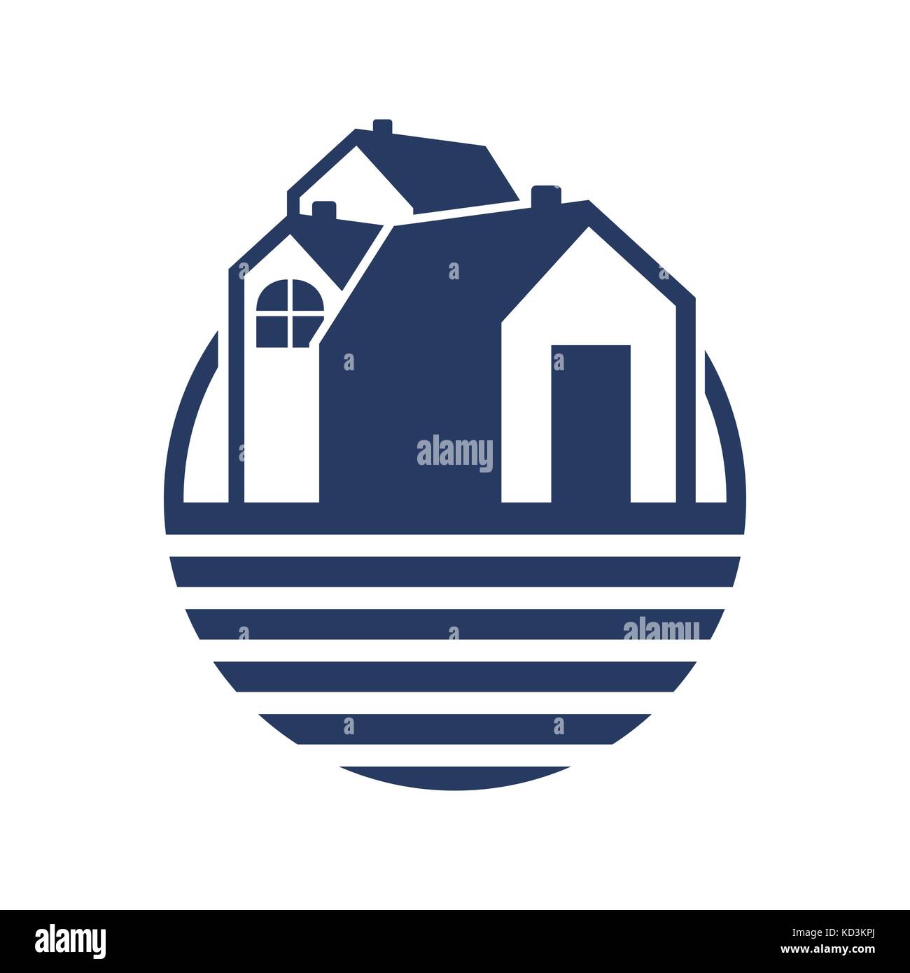 Simple Group Land House Stock Vector Image & Art Alamy