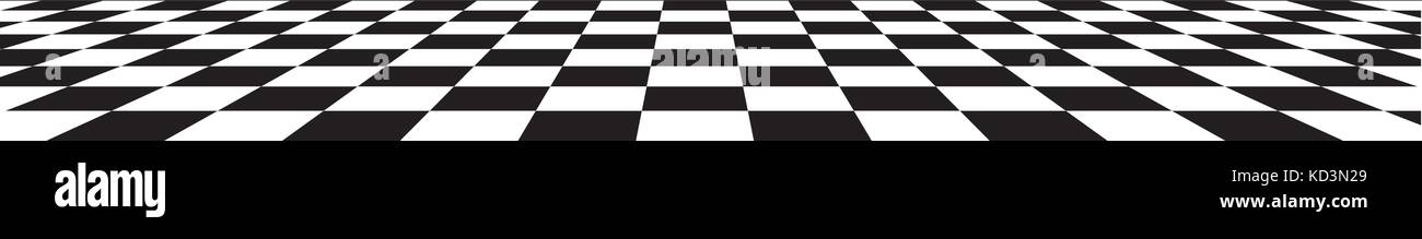 Black and white checkered abstract cosmic background with perspective ...