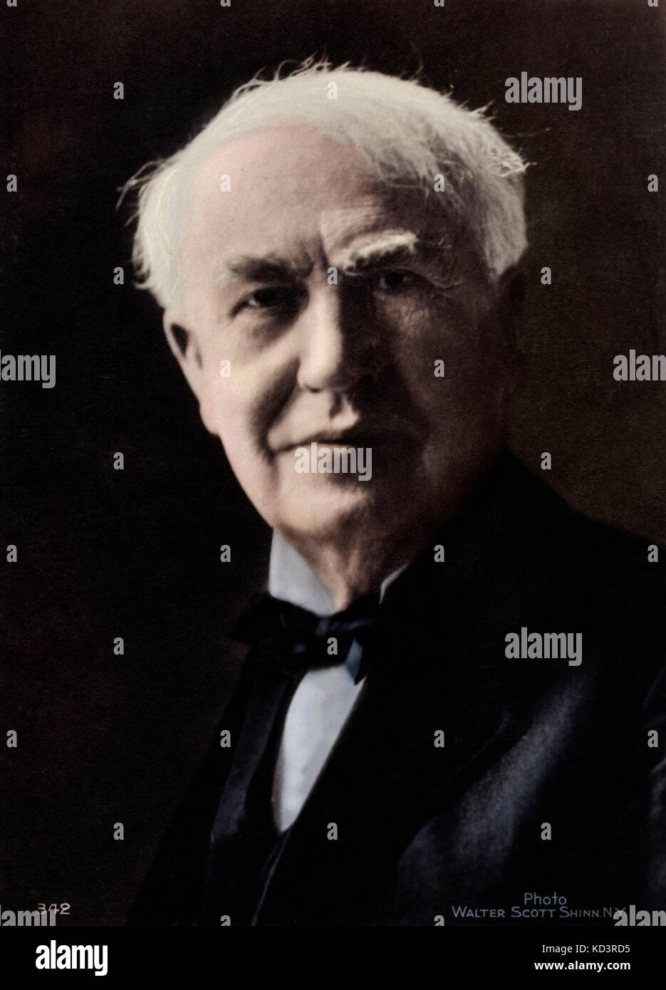 Thomas Alva Edison - American inventor, engineer and manufacturer - 11 February 1847 - 18 October 1931 Stock Photo