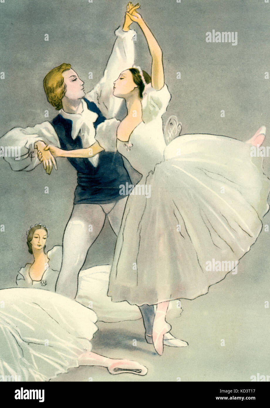 CHOPIN, Frederic - composed music for the ballet  ' Chopiniana '   (Russian title for Les Sylphides ) Polish composer, 1 March 1810 - 17 October 1849  Premiered 23/2/1907, Marinsky Theatre, St Petersburg. Stock Photo