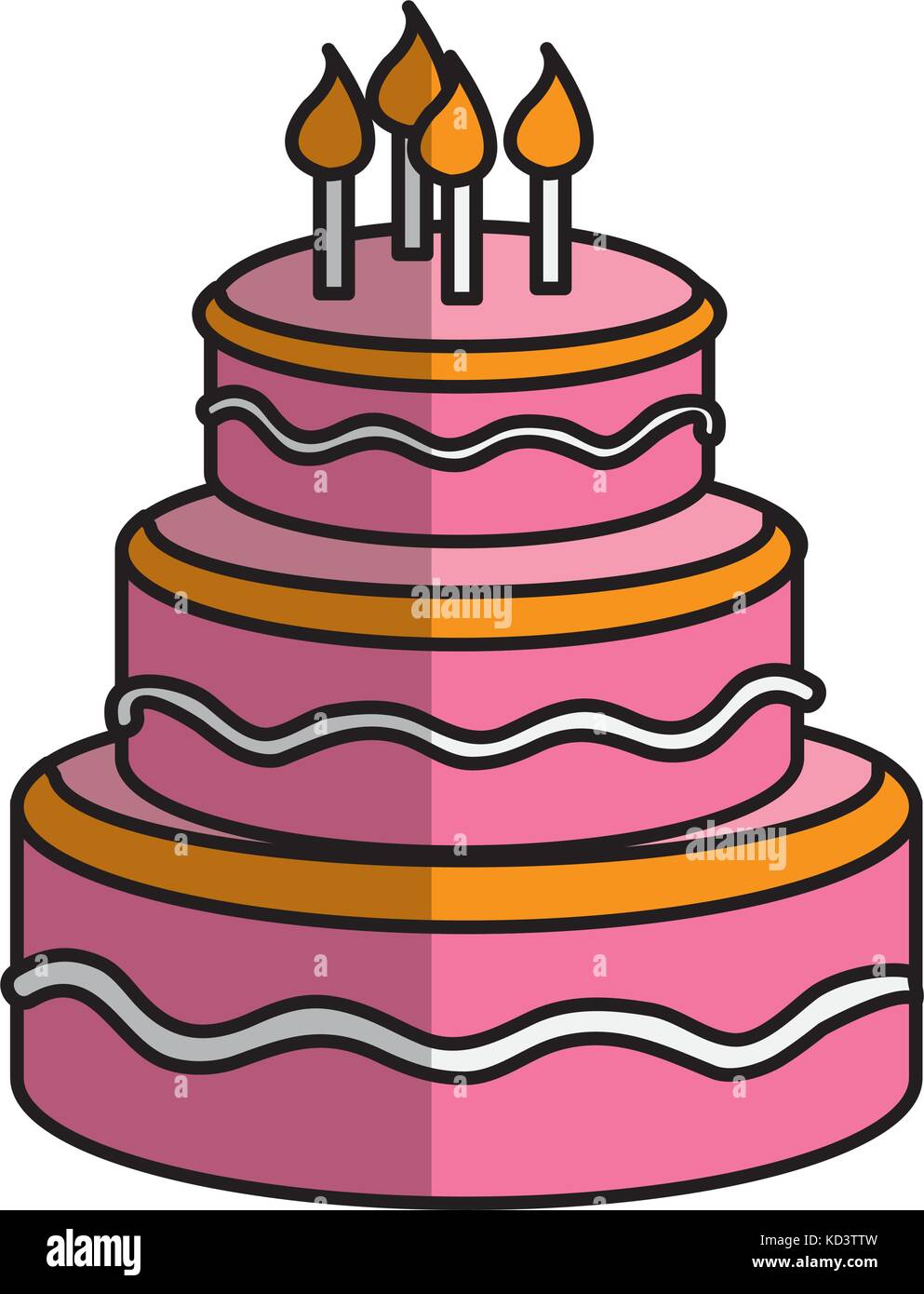 birthday cake icon Stock Vector Image & Art - Alamy