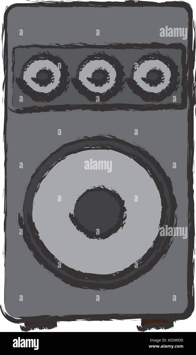 speaker icon over white background vector illustration Stock Vector ...
