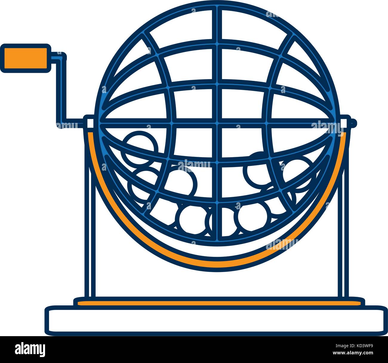 lottery wheel icon Stock Vector