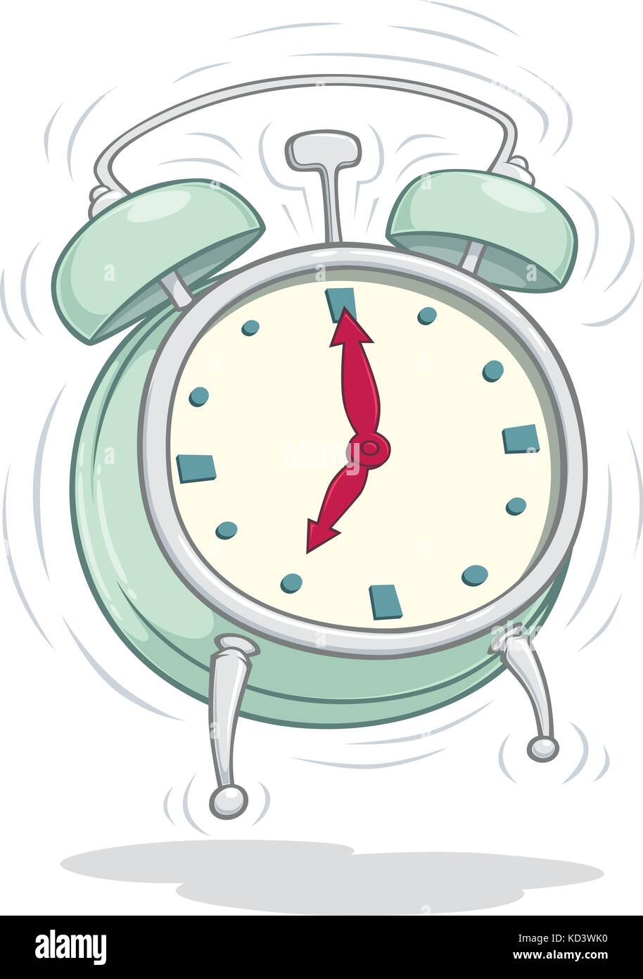 Old Alarm Clock Cartoon