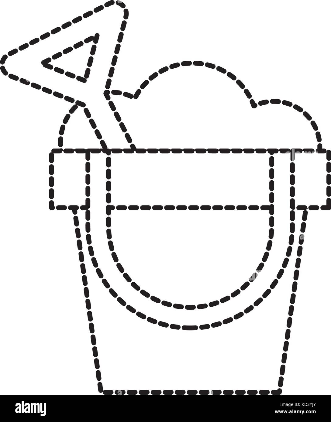 sand bucket and shovel beach recreation Stock Vector Image & Art Alamy