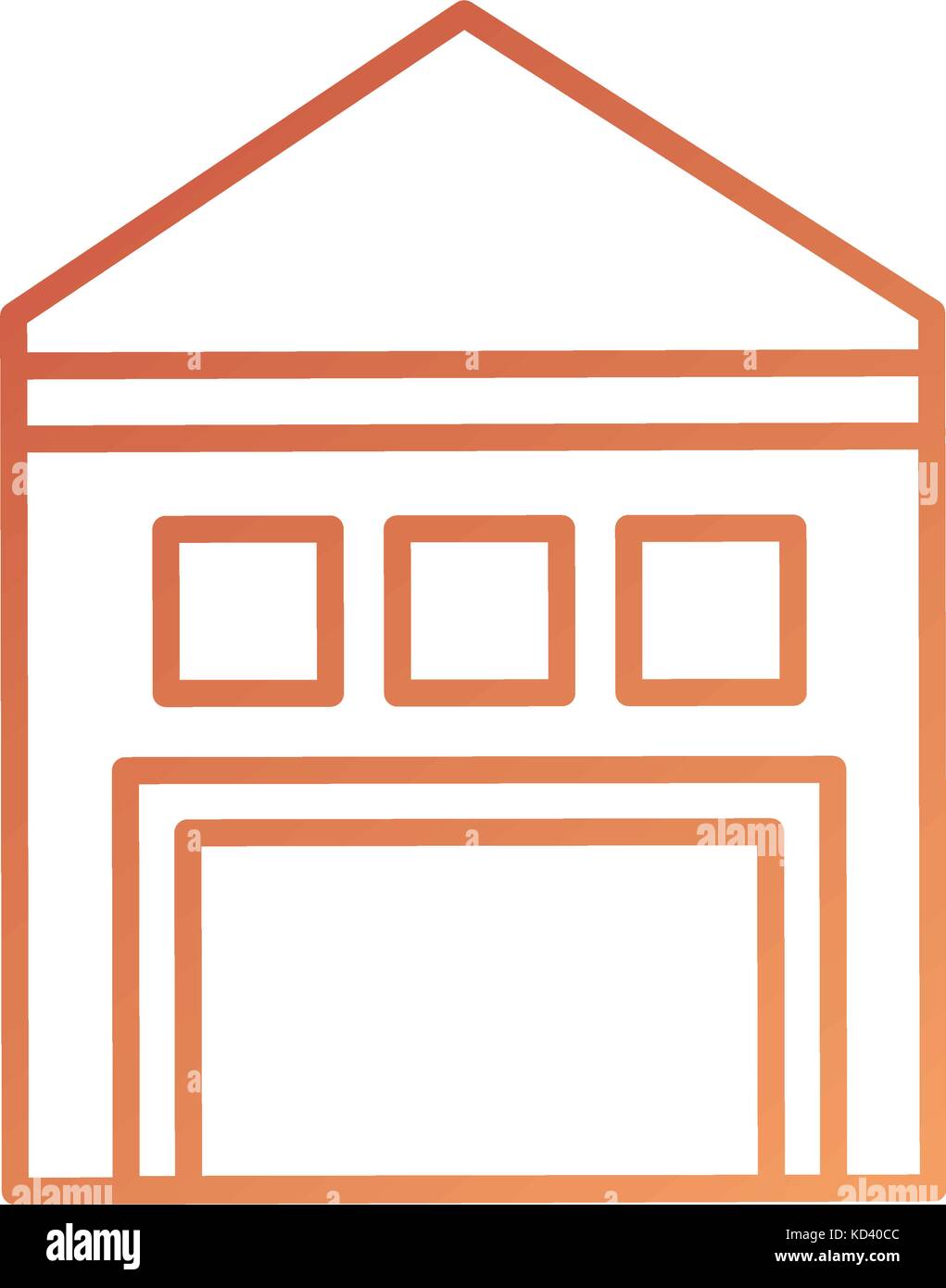 warehouse building exterior commercial empty Stock Vector Image & Art ...