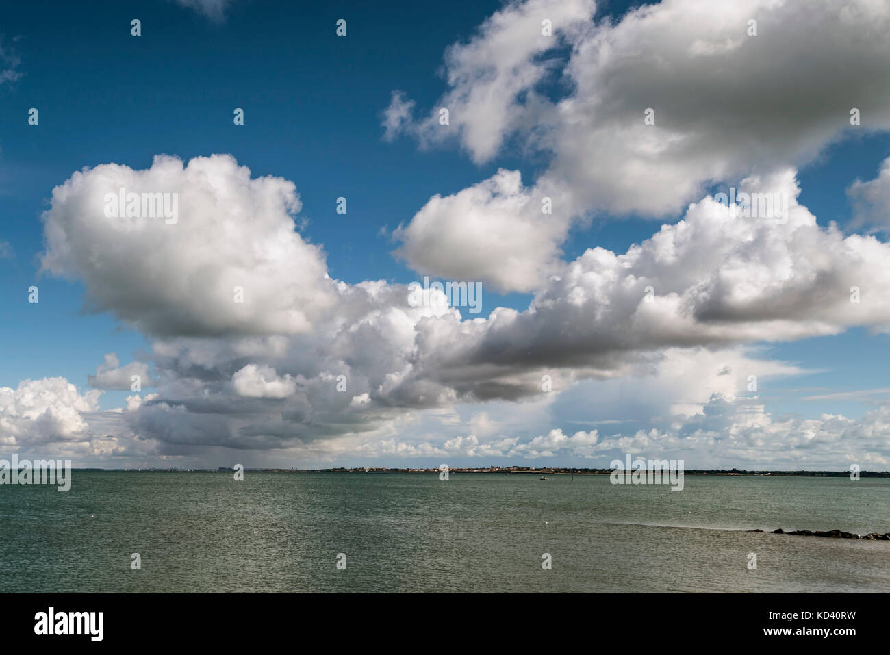 clouds, Ile de Re, Nouvelle-Aquitaine, french westcoast, france, Stock Photo