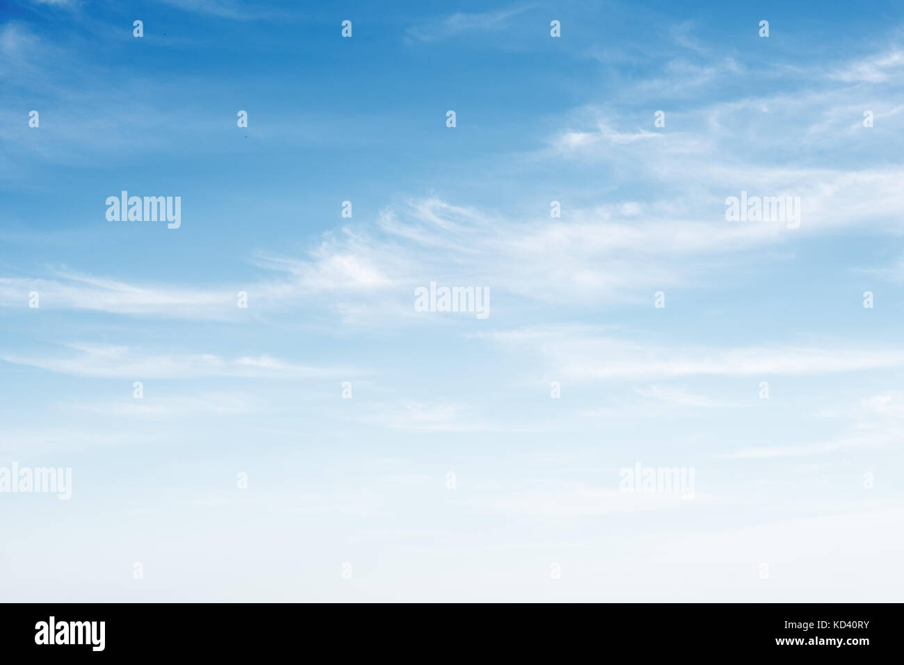 Clear blue sky and white clouds Stock Photo - Alamy