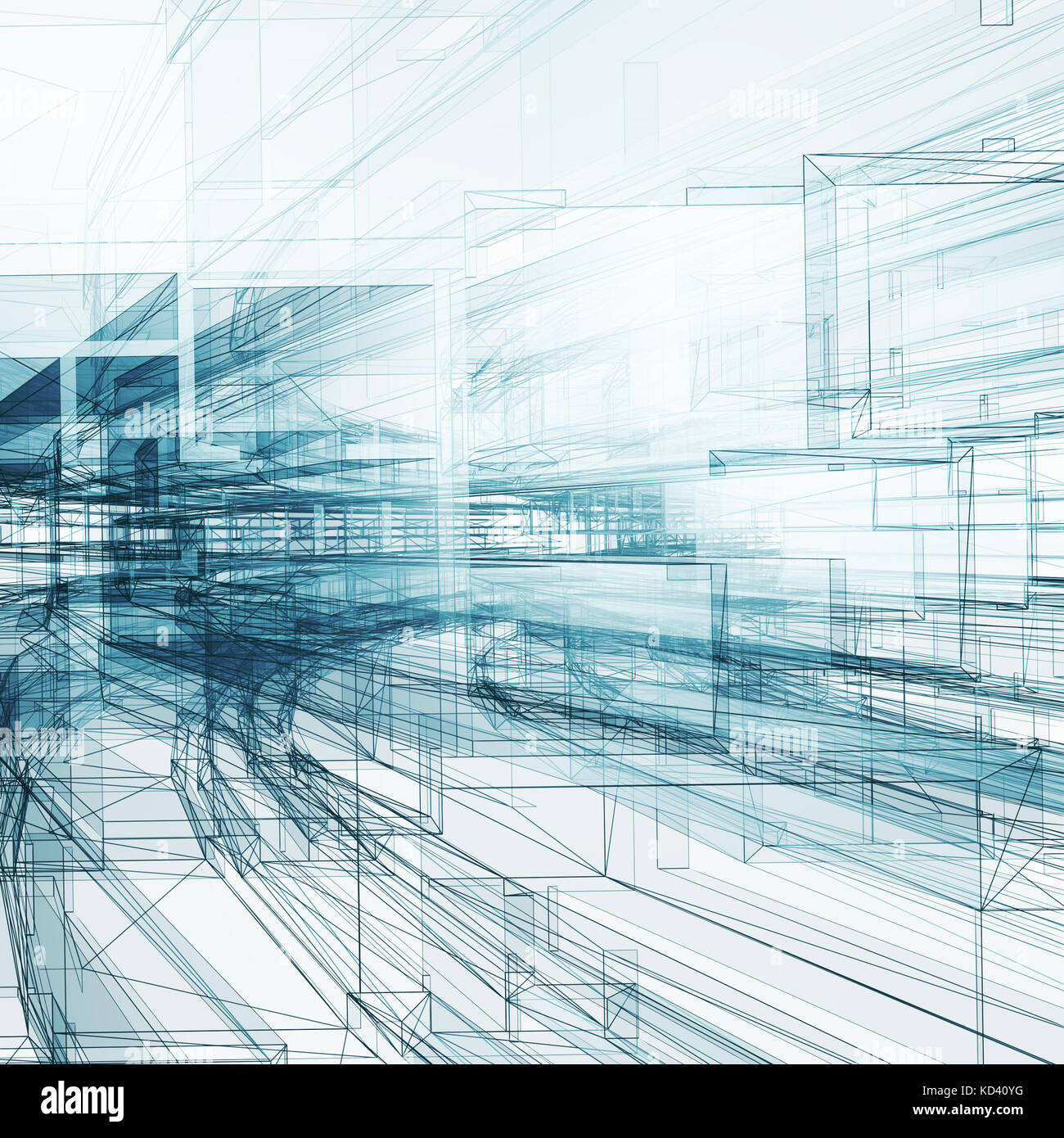 Abstract architecture background 3d rendering Stock Photo - Alamy