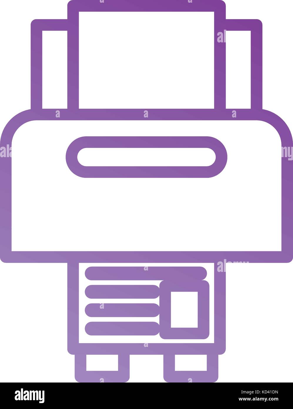 printer device paper copy sheet technology Stock Vector Image & Art - Alamy
