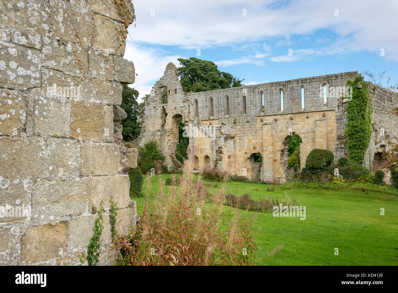 Jervaulx Abbey, North Yorkshire, England. Stock Photo