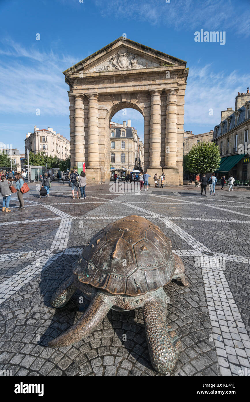 Porte d ' Aquitaine, Place De La Victoire, Bordeaux, Aquitanien, Frankreich Stock Photo