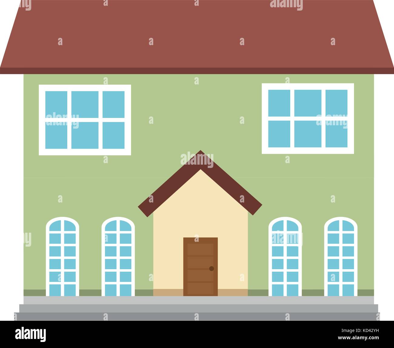 beautiful house building isolated icon vector illustration design Stock ...
