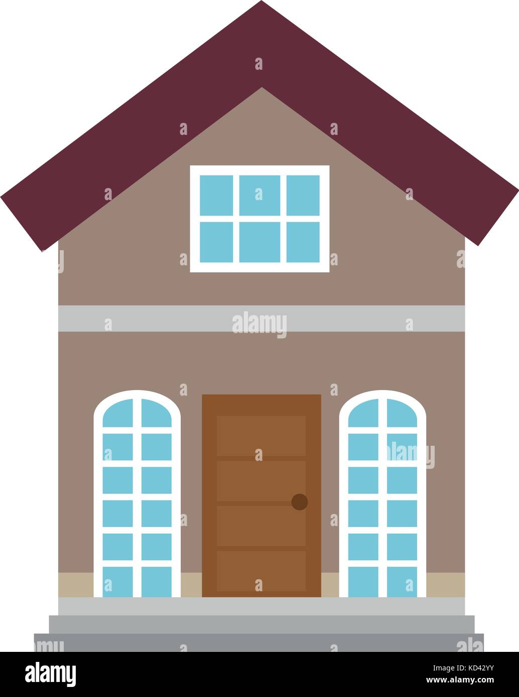beautiful house building isolated icon vector illustration design Stock ...
