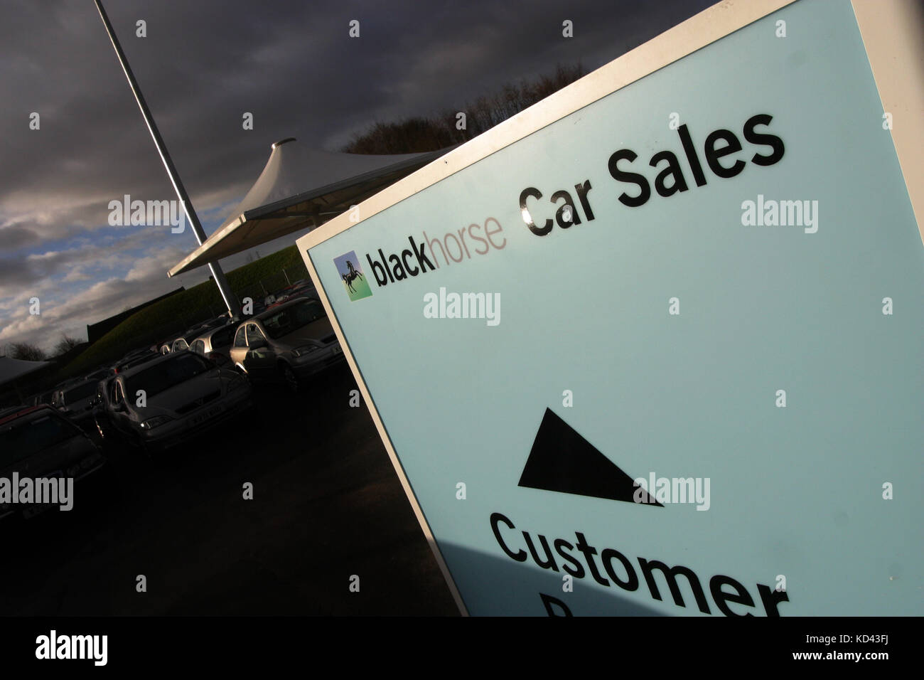 Black Horse Car Sales site, Oldbury. 2004.. Used car sales, now Car