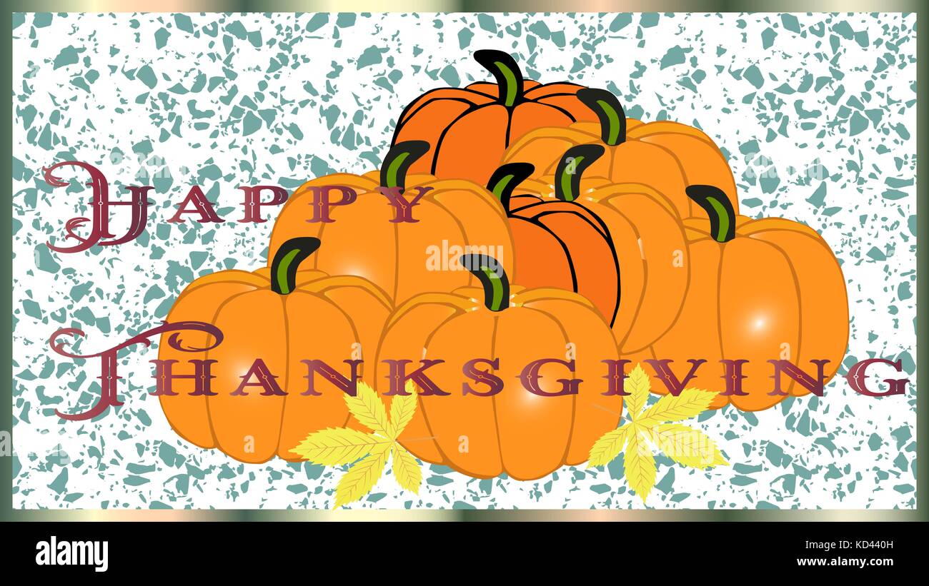 Thanksgiving greeting card with colours autumn leaves Stock Photo - Alamy