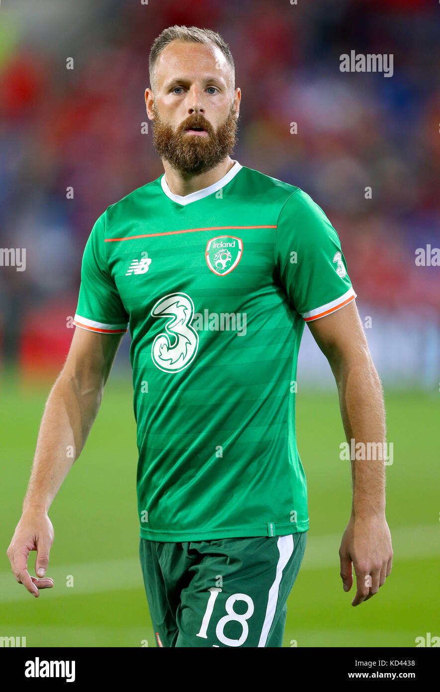 Republic Of Ireland S David Meyler Ahead The 2018 Fifa World Cup Republic Of Ireland S David Meyler Ahead The 2018 Fifa World Cup Qualifying Group D Match At Cardiff City Stadium Press Association Photo